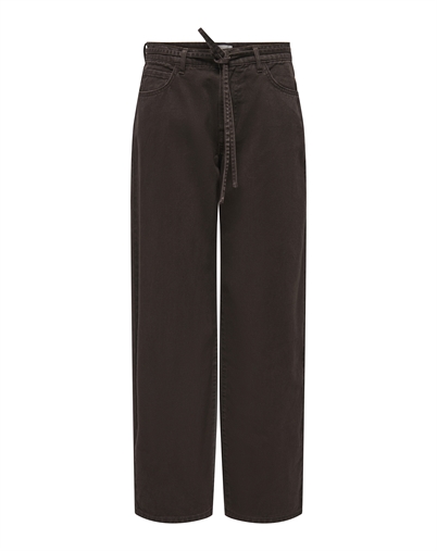 Only - ONLGianna Straight Brown Jeans - Dark Brown Denim